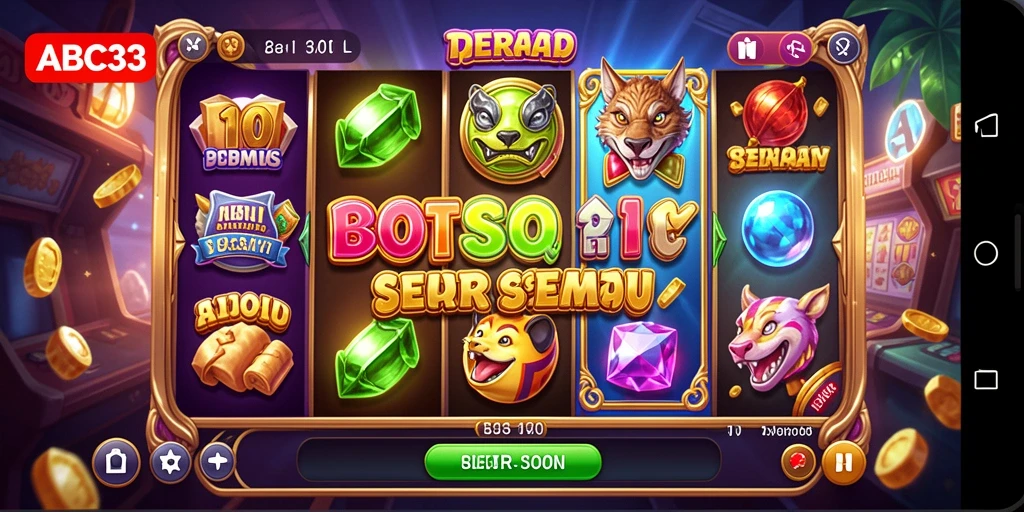 Tangkapan layar gameplay ABC33 menampilkan aksi mendebarkan di mesin slot.
