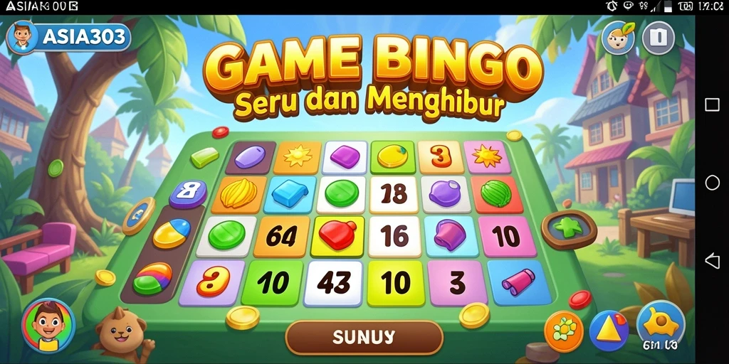 Screenshot gameplay ASIA303 menampilkan keseruan bermain Bingo.