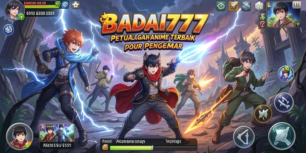 Tampilan gameplay seru dalam dunia Anime BADAI777.