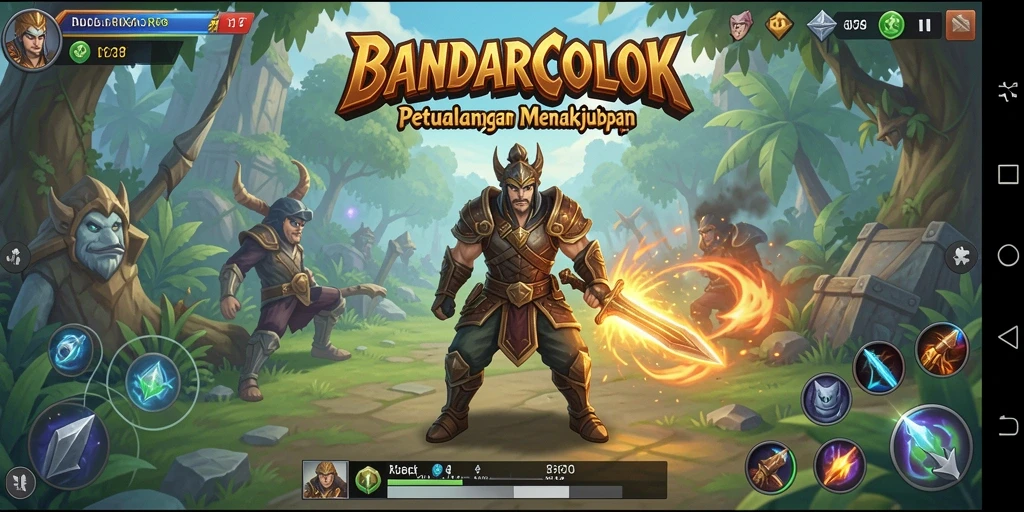 Tampilan gameplay mendalam dari BANDARCOLOK yang penuh aksi.