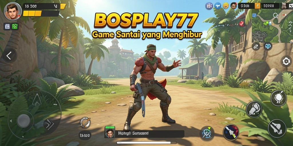 Tampilan permainan <strong>BOSPLAY77</strong> yang penuh warna dan menyenangkan.