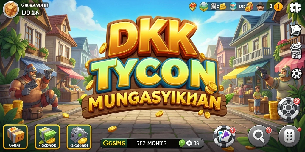 Tangkapan layar gameplay DKK menunjukkan simulasi manajemen yang menarik.
