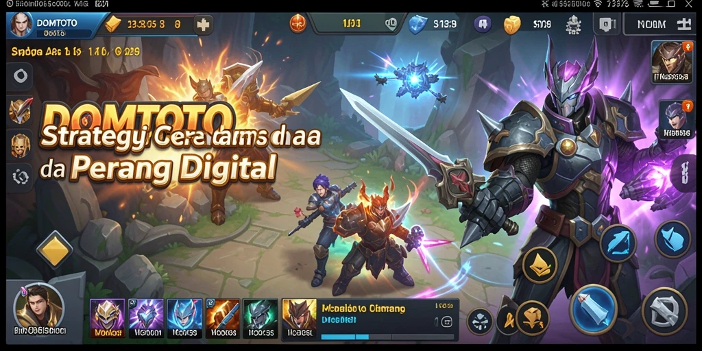 Tampilan menarik dari gameplay strategis DOMTOTO.
