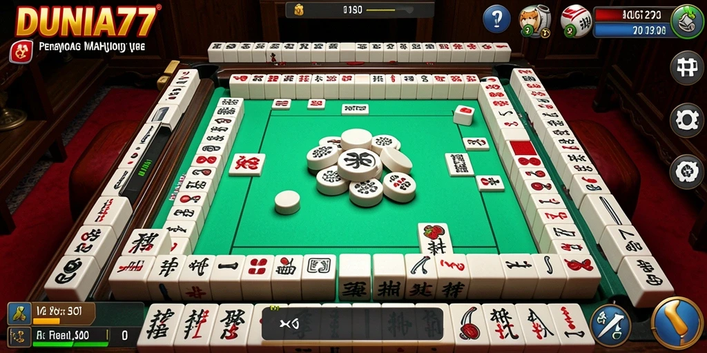 Tampilan gameplay DUNIA77 yang menarik dan penuh warna.