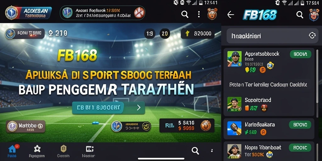 Tampilan menarik dari aplikasi Sportsbook FB168 saat melakukan taruhan.