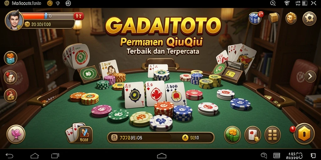 Tampilan gameplay seru GADAITOTO dalam permainan QiuQiu.
