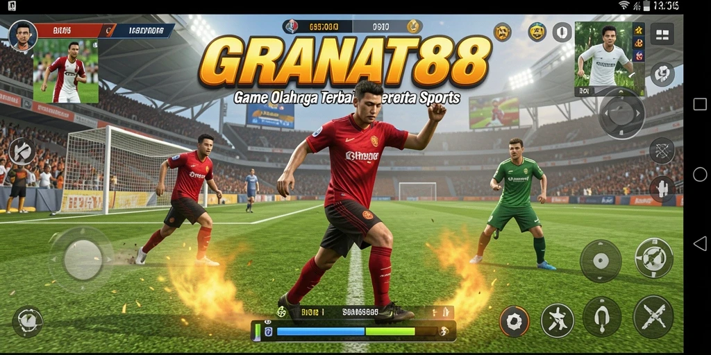 Tampilan gameplay menarik di GRANAT88 dengan aksi olahraga yang intens.