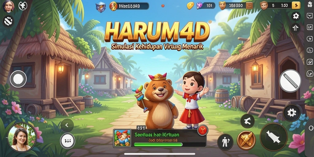 Gameplay HARUM4D yang menakjubkan dalam simulasi kehidupan virtual.