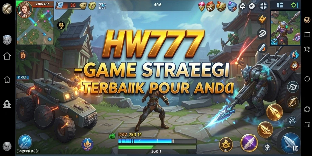 Tampilan gameplay HW777 menampilkan strategi mendalam dan kerjasama antar pemain.