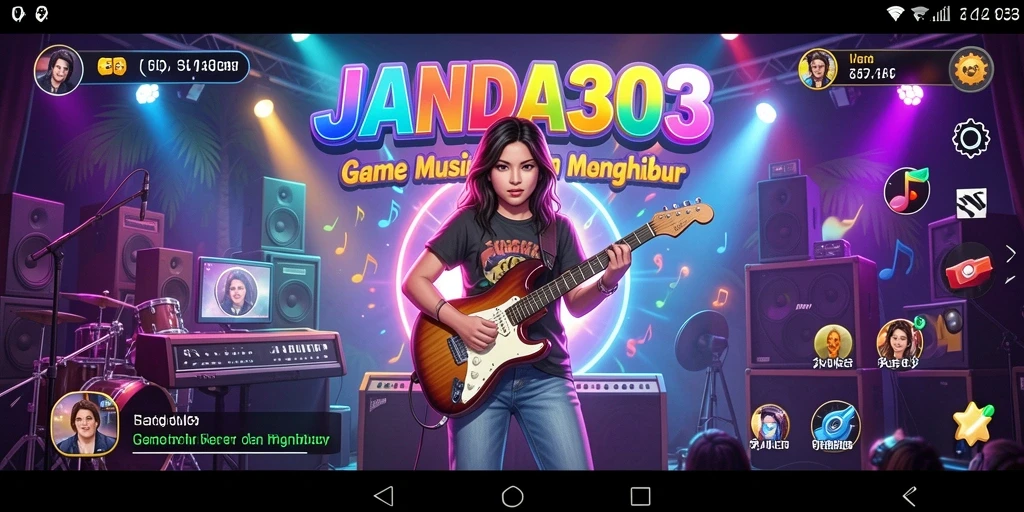 Gameplay seru dan interaktif JANDA303 dalam mode musik.