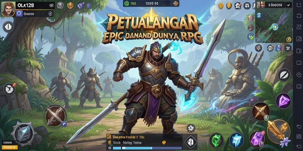 Tangkapan layar menampilkan aksi seru dalam petualangan RPG.