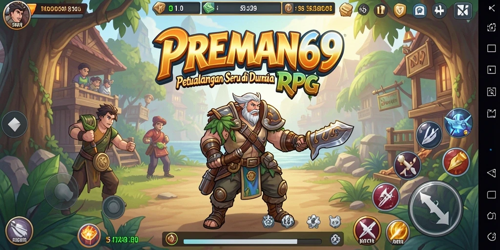 Screenshot dari gameplay menarik PREMAN69 yang menyajikan pertarungan RPG yang seru.