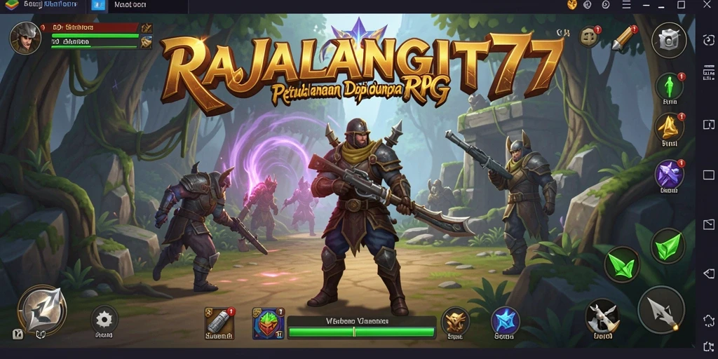 Tampilan gameplay seru dalam dunia fantasi RAJALANGIT77.