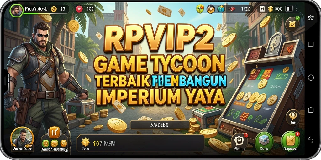 Screenshot gameplay RPVIP2 menampilkan strategi Tycoon yang menarik.