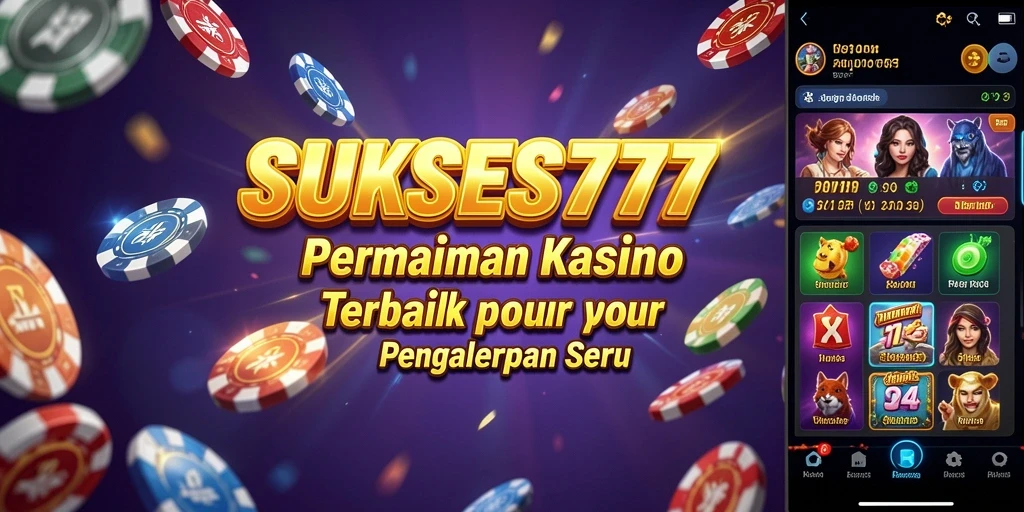 Gameplay kasino seru di SUKSES777 menanti Anda.