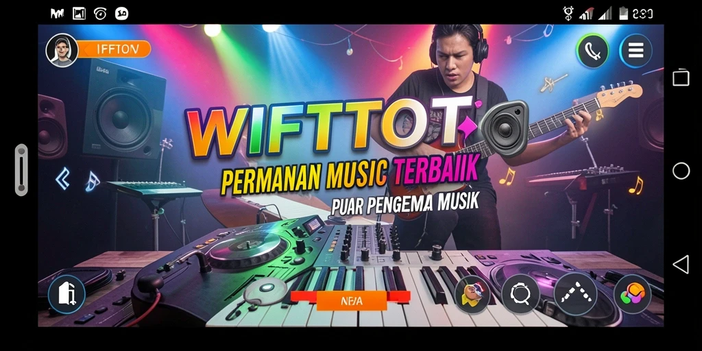 Tampilan gameplay WIFITOTO yang seru dan penuh tantangan musik.